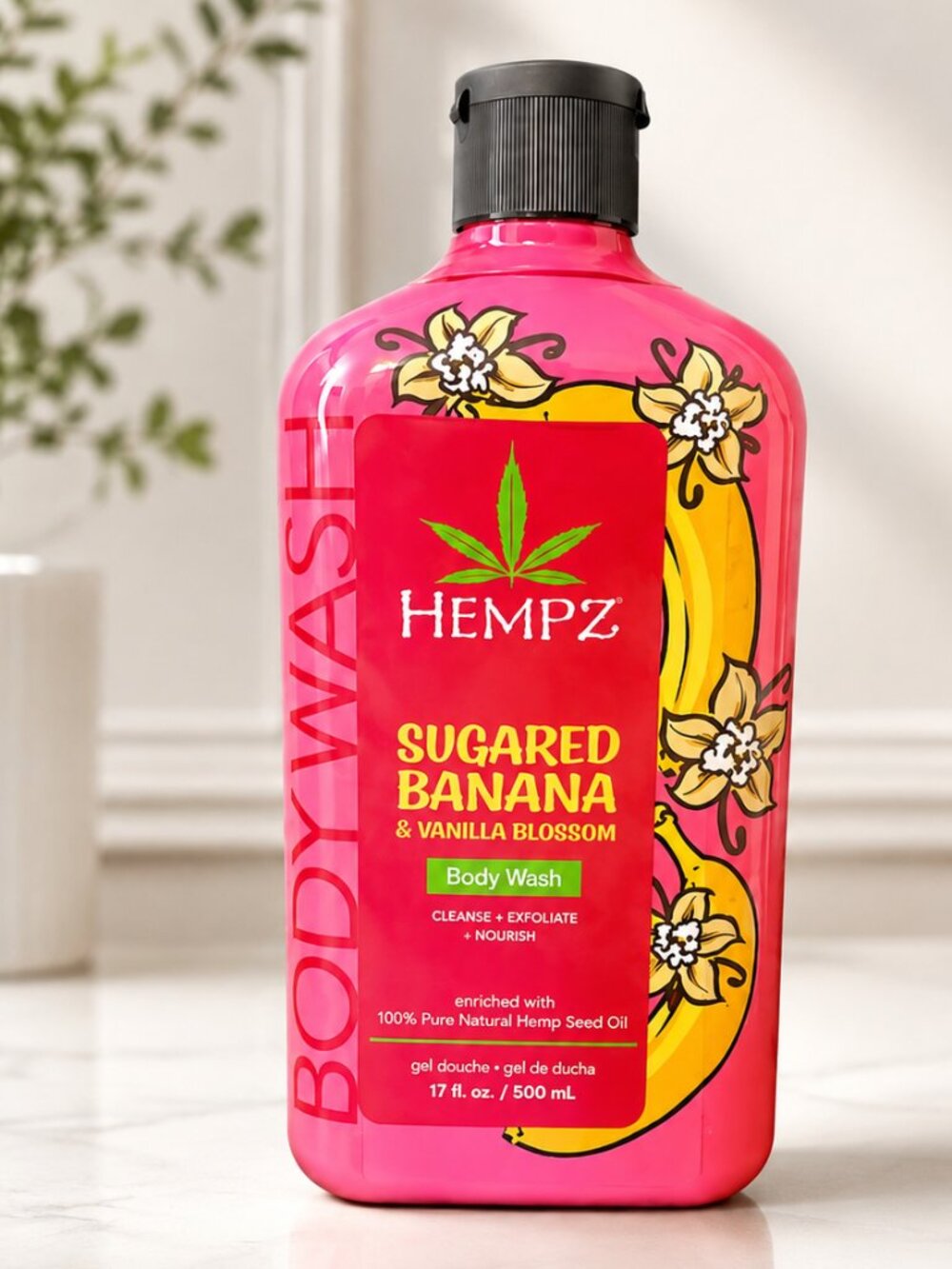 🍌 NEW SEALED Hempz Sugared Banana & Vanilla Blossom Body Wash 🍌